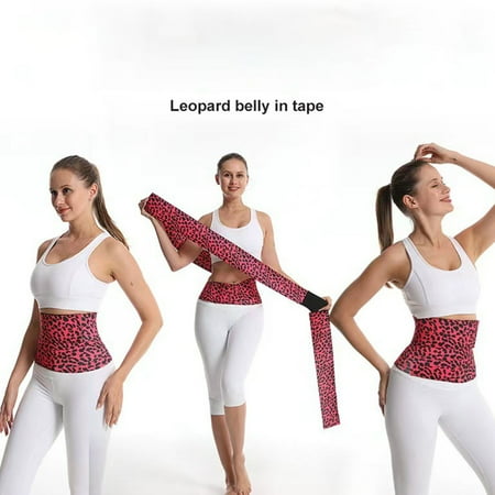

Indoor Exercise Belly Wrap Trainer Light Portable Belly Wrap Trainer for Home Workout Equipment Leopard - 3meters