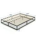 thumbnail image 6 of Mellow Modernista 10" Metal Platform Bed with Wooden Slats, Black, Queen, 6 of 6