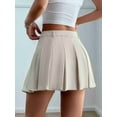 thumbnail image 3 of Pleated Skirts for Women Mini High Waist - Tennis Skirt A-Line Cheerleader Skirt  M, 3 of 8