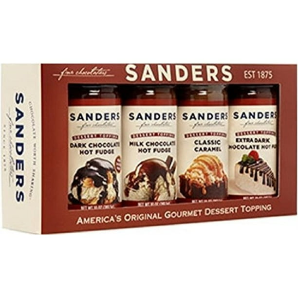 sanders sundae best gourmet dessert topping gift box allnatural, 4