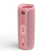 JBL Flip 5 Waterproof Wireless Bluetooth Portable Speaker, USB Cable, Pink, JBLFLIP5PINKAM-PR, 2 Count