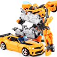 thumbnail image 3 of Figura de acción de transFormación para niños, juguete de plástico ABS, Robot, coche, avión, dinosaurio, regalo, 20CM, novedad de 6699, 3 of 4