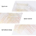 thumbnail image 3 of Shisuyan Nail Sticker Decoration Silver 6 Sheets 3.9x2.8in, 3 of 8