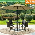 thumbnail image 1 of 9ft 6 Ribs Umbrella Replacement Canopy Garden Patio Market Table Outdoor Deck Umbrella Replacement Canopy Cover 6 Colors (Canopy Only), 1 of 9