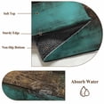 thumbnail image 6 of Vintage Teal Stripe Bathroom Mats 2x3 FT, Non Slip Small Kitchen Mat, Farmhouse Shabby Turquoise Washable Soft Backed Front Door Throw Rugs Non-Shedding Indoor Outdoor Doormat for Entryway Sink, 6 of 8