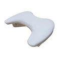 thumbnail image 2 of TOOYFUL PU Leather U Shape Arm Rest, Breathable Professional Nail Hand Pillow Manicure Armrest Arm Rest Cushion for Home DIY Personal White, 2 of 9