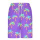 thumbnail image 4 of Ceisia Men's 2-in-1 Swim Trunks Purple with Rainbow Palm Tree Print Quick-Dry Beach Shorts with Compression Liner Gifts, 4 of 6