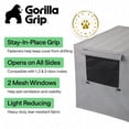 thumbnail image 3 of GORILLA GRIP Dog Crate Cover, Fits 36" Indoor Kennel Cage, Breathable Mesh Windows, Gray, 3 of 10