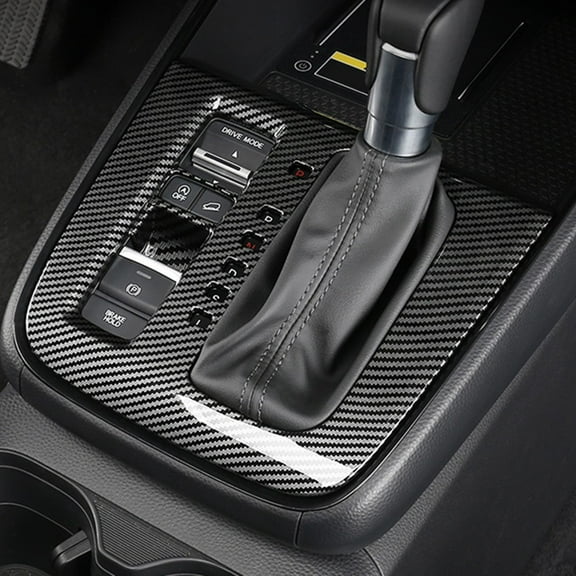 Carbon Fiber Look Gear Shift Panel Cover Trim For Honda for CRV 2023 2024