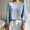 Blue, variant on Long Sleeve Tops for Women 2024 Satin Round Neck Solid Colour Casual Loose Shirts Basic Tee Fashion Comfortable Lightweight Blouse Rose Gold XXL