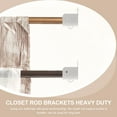 thumbnail image 3 of Monyance closet pole bracket 6pcs Zinc Alloy Closet Rod Bracket Holder Set(1.57X1.18X1.18Inches), 3 of 11