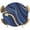 Blue, variant on Elastic Fitted Round Tablecloth, Navy Blue Moire Waterproof Stretch Table Cover for 36"-44" Tables, Modern Abstract Art Washable Outdoor Tablecloths for Patio, Picnic, Camping