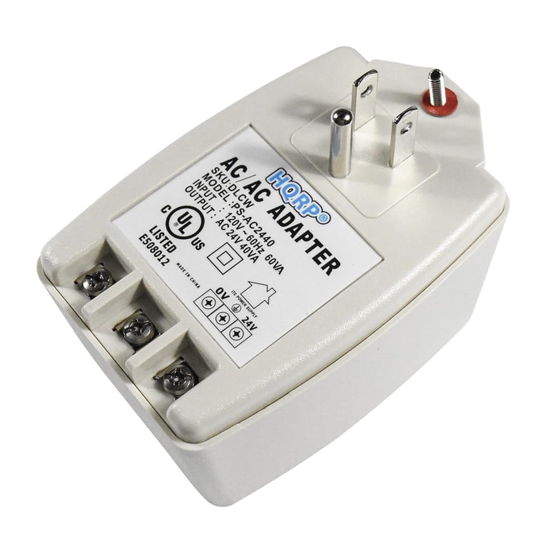 BNTBS 24V 40VA Thermostat & Doorbell Transformer – Compatible With Nest, Honeywell, Ecobee, Ring, And More – UL Certified