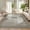 Brown, variant on Washable 2x6 Hallway Runner Rug - 2x6 Washable Modern Geometric Bathroom Rugs, Soft Ultra Thin Kitchen Runner, Low Pile Non Slip Contemporary Throw Carpet for Laundry Bedroom, Blue