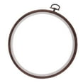 thumbnail image 2 of Rongfmy 3 Pieces Round Embroidery Hoops Bulk Imitated Wood Circle Cross Stitch Hoop Ring, 2 of 6