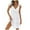 D1248/White, variant on Dresses For Women Summer Casual V Neck Sleeveless Mini Dress Tie Shoulder Width Layered Ruffles Flowing A Line Dress Beach Vacation Clothes Classic