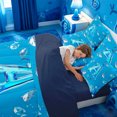 thumbnail image 5 of meiyoeat Cute Shark Monogram A 7-Piece Twin Bedding For Boys,Ocean Theme Bedding Comforter Set,Navy Blue Reversible, 5 of 7