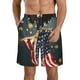 thumbnail image 1 of Balery North American Bald Eagle1 Traje de Baño Estilo Hawaiano para Hombre, Shorts de Secado Rápido con Bolsillos-Small, 1 of 6