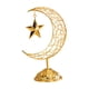 thumbnail image 3 of Adorno de estrella lunar, artesanía Eid, decoración de Ramadán para el hogar, sala de estar, gabinete Oro, 3 of 9