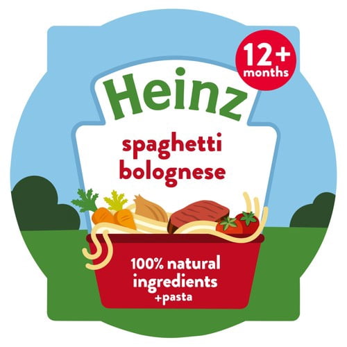 Heinz Spaghetti Bolognese Baby Food Tray 1+ Year 200g, British Import (Pack of 2)