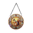 thumbnail image 2 of Guodhu Puzzle Sun Catcher Squirrel Acrylic Mixed Material 100 Pieces 8x10 Inch Window Hanging Rainbow Maker Craft Kit for Kids Adults(multicolour W), 2 of 7