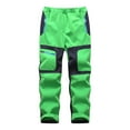 thumbnail image 1 of Kids Ski Pants - Patchwork Design with Pockets - Thicken Warm Trousers for Winter Outdoor Activities, 1 of 3