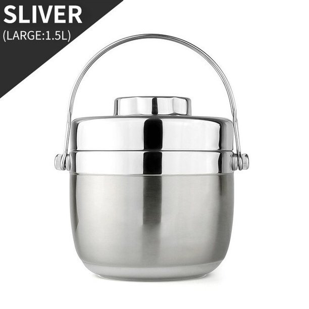 Bento Box-tarro térmico de acero inoxidable para alimentos, bolsa térmica aislante para sopa, vajilla portátil a prueba de fugas, contenedor de almacenamiento para el almuerzo xuanjing unisex