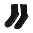 thumbnail image 2 of Non Slip Socks for Women Winter Warm Cozy Fuzzy Slipper Socks Soft Fluffy Socks with Grips(Black), 2 of 4