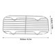 thumbnail image 4 of Rejilla de malla de alambre para barbacoa, rejilla de parrilla portátil de acero inoxidable resistente al desgaste con cepillo de hilvanado para acampar, 2 uds., 4 of 8