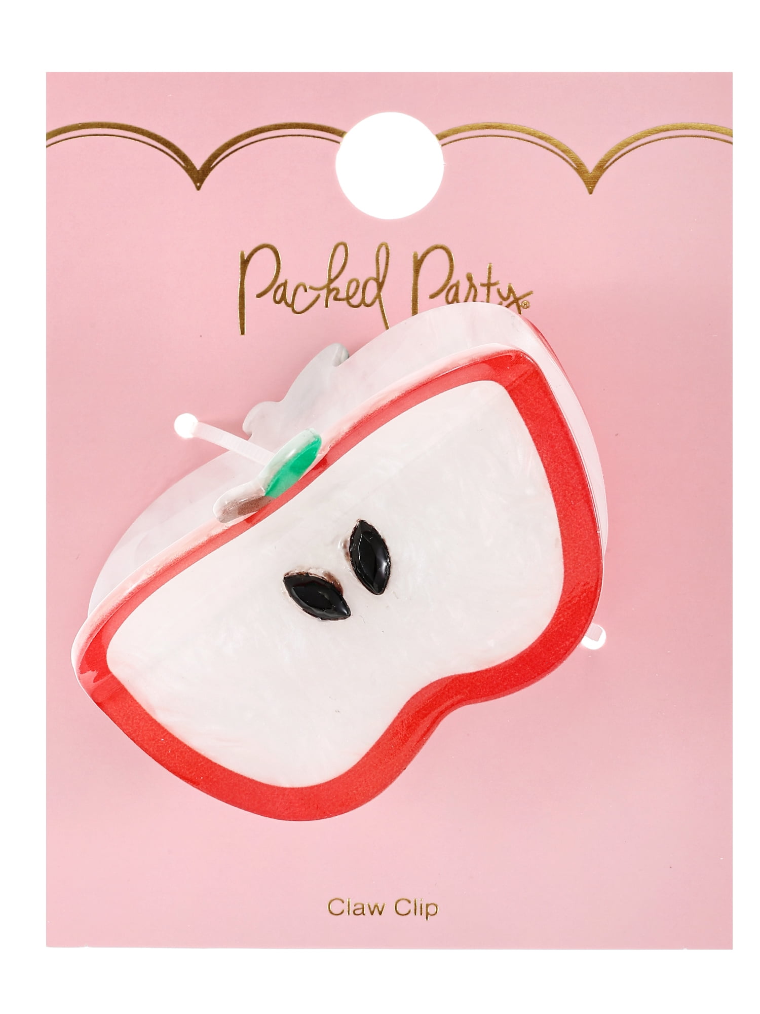 Packed Party An Apple A Day Claw Clip, Female, 1 Pair