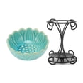 thumbnail image 2 of Aromatherapy Burning Furnace, Aroma Furnace Retro Beautiful Easy Using With Ceramic Bowl For Office For Home For Studio Blue, 2 of 8