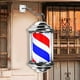 thumbnail image 4 of Poste de barbero Sunnimix giratorio Señal de tienda de peluquería 32cm rojo Azul y blanco, 4 of 7