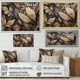 thumbnail image 4 of Designart "Harmonious Brown Foliage" Leaves Floater Framed Canvas Art Print, 4 of 5