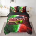 thumbnail image 2 of Erosebridal Car Theme Bedding Twin Size 7pcs, Sports Car Comforter Sets with Sheets Men, Breathable, 2 of 5