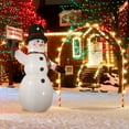 thumbnail image 2 of Outdoor Christmas Inflatables, 8FT Pre-lit Xmas Inflatable Snowman W/Led Lights, Quick Assembly Lighted Christmas Decor Inflatable Blow Up, for Patio Garden Yard, 2 of 8