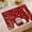 Red2, variant on Herrklp Christmas New Santa Claus Linen Placemats Restaurant Decoration Holiday Table Mats Restaurant Mood Layout Table Mats Linen Print Insulation Pads Western Plac