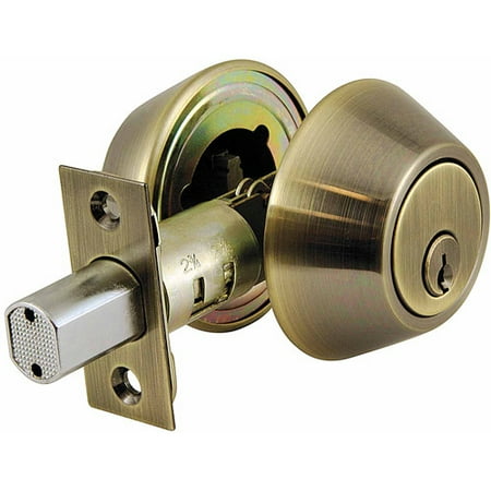 Ultra 43720 Antique Brass Double Cylinder Deadbolt Lockset