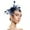 Navy, variant on WHEANG Retro Fascinators for Women Tea Party Cocktail Ball Wedding Church Vintage Hat Soft Breathable Flower Feather Elastic Fascinators Webhead Flower Womens Tea Party Ball Headwear Coffee One Size