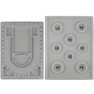 Bead Design Board, Bead Board Bracelet Measurement Board Grey Color Bead  Boards for Manual Jewelry Making