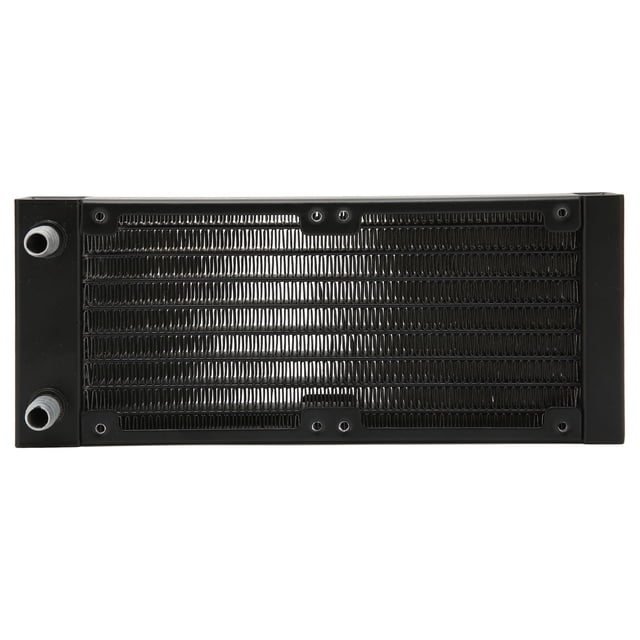 Aluminum Heat Exchanger, Water Cooling System Easy To Install 9.5mm Faucet 80mm Dual Fans For Computers For Printers For Drones