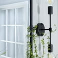 thumbnail image 6 of TEHOME Horizontal Farmhouse Black Metal Framed Rounded Pivot Rectangle Bathroom Mirror 30x20", 6 of 9