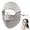 Gray, variant on Silk UV Sun Protection Face Mask with Forehead Coverage, Lightweight Breathable Facial Cover for Outdoor Running Cycling, Adjustable Ear Loops