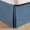 Blue, variant on Pleated Waffle Weave Bed Skirt Tailored Dust Ruffle 18 Inch Drop Easy Fit Machine Washable Brown Queen Bedding Accessories