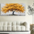 thumbnail image 5 of Canvas Wall Art for Living Room - Large Yellow Tree of Life Canvas Prints, Modern Abstract Nature Painting for Kitchen Bedroom Office Wall Decor, 5 of 7