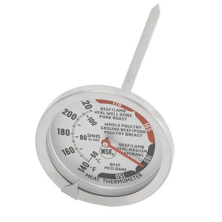 Mainstays Stainless Steel Dial Meat Thermometer, 0.09lbs