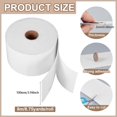thumbnail image 2 of Self-adhesive Polyester Fabric for DIY Sewing Crafts Patchwork School Projects White 100x2mm about 8m/roll, 2 of 9