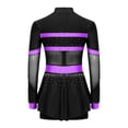 thumbnail image 4 of iiniim Enfants Filles Uniforme de Cheerleading Pailleté Tenues de Cheerleading Robe de Danse Justaucorps Performance Danse Violet 14, 4 of 7