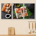 thumbnail image 2 of wall26 Framed Canvas Print Wall Art Sushi, Make Roll &amp; Green Tea on Stone Table Food Culinary Photography Realism Decorative Natural Vibrant Diet for Living Room, Bedroom, Office - 16"x24&qu, 2 of 5