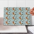 thumbnail image 2 of Animal Cutting Board, Bunch of Deep Sea Elements with Screw Shell Crabs Urchin Oyster Coral Ammonit Print, Decorative Tempered Glass Cutting and Serving Board, Small Size, Multicolor, by Ambesonne, 2 of 5