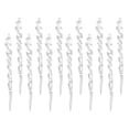thumbnail image 1 of 12 Uds colgantes de de Navidad tira en espiral transparente adornos DIY accesorios decorativos longitud 13cm para fiesta de Navidad resistente, 1 of 8